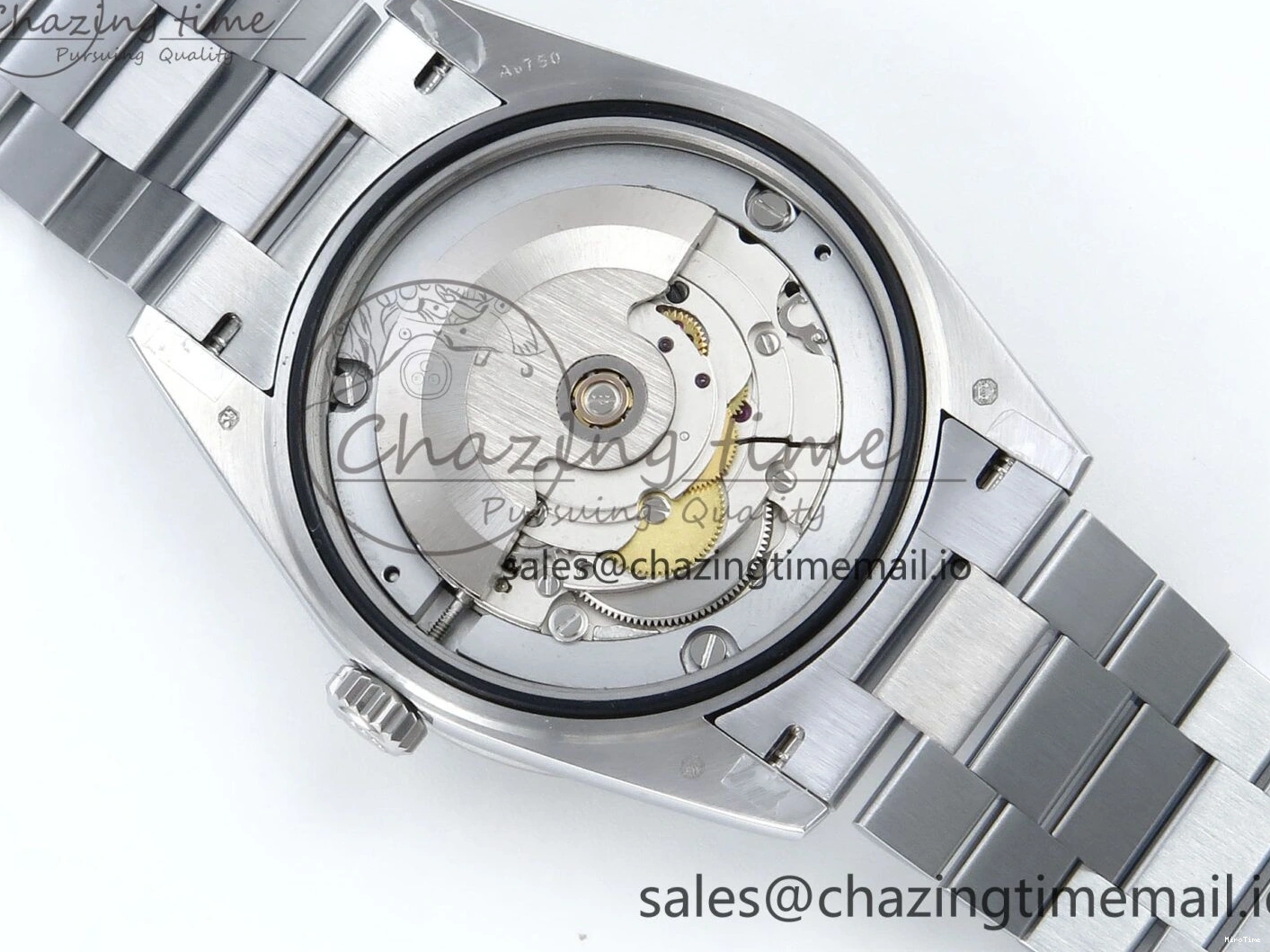 MiroTime 0409 Seasonal DayDate 40 SS QF 1:1 Best Edition Blue Black Dial Diamonds Bezel on President Bracelet A2836 V5 (Gain Weight) 482